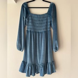 stretchy velvet dress